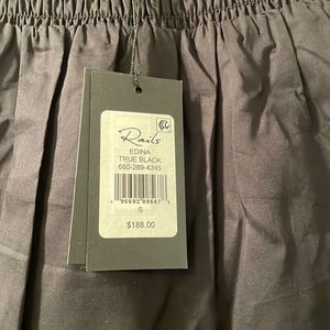 Rails black cotton skirt